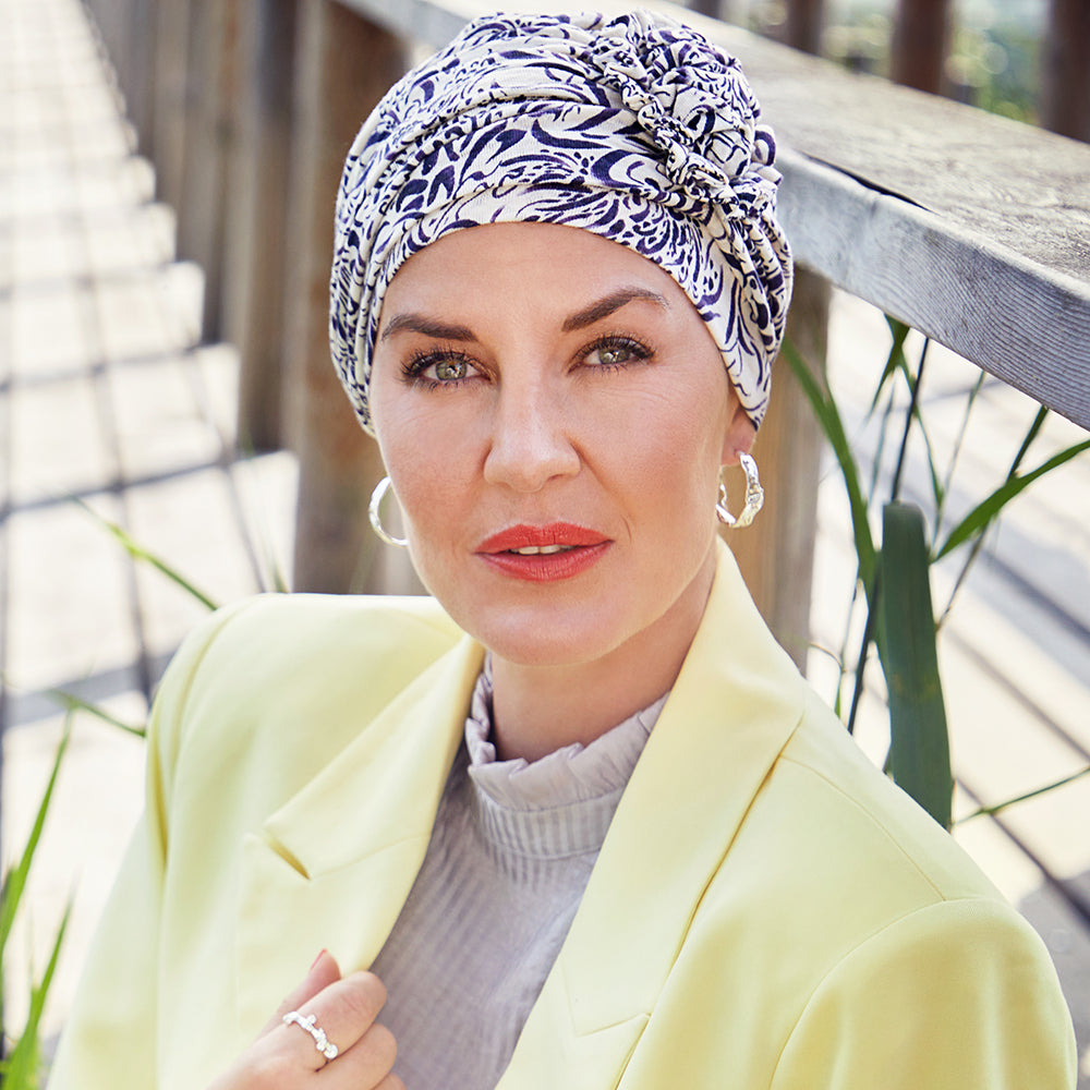 Lotus Turban - Lavender Illusions