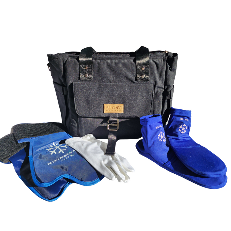 Thermal Health Tote Bag with Ice Cold Gloves & Socks