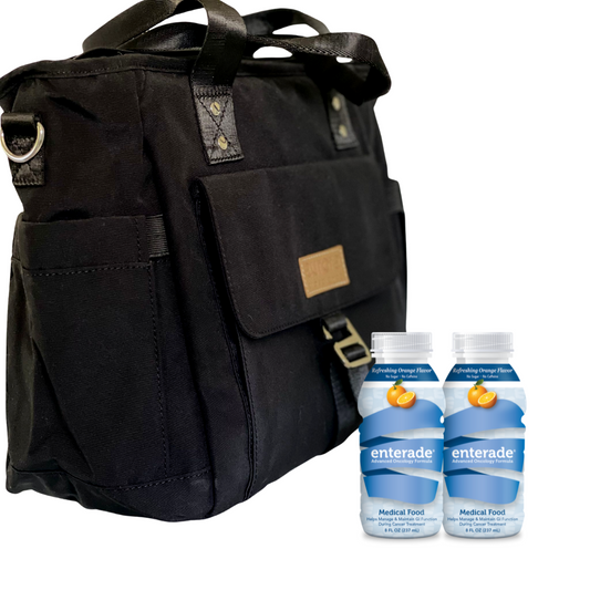 Health Cooling Tote Bag with a box of enterade®